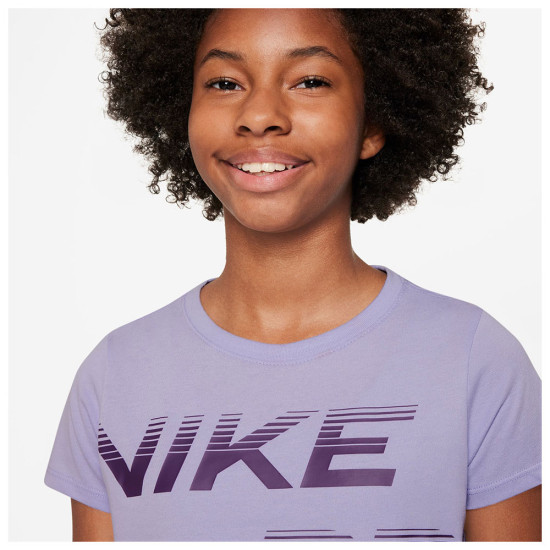 Nike Παιδική κοντομάνικη μπλούζα Pro Dri-FIT Cropped T-Shirt Nike Παιδική κοντομάνικη μπλούζα Pro Dri-FIT Cropped T-Shirt